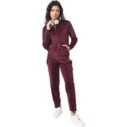 nivik Solid Super Soft Velvet Fabric Women Jacket with Hood & Payjama Set Track Suit/Night Suit-picture-24