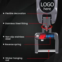 NIVIZEN Metal Heavy Duty Kia/Seltos Kia/Carens Car Key Chain Key Ring For Car Key Fob,Car Keyring Keychain Replacement Kia Key Fob Accessories For Men Women, Black image 3