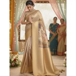 NIWAA Ethnic Motifs Silk Blend Designer Kanjeevaram Saree-picture-10