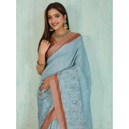 NIWAA Women Silk Blend Sarees-picture-41