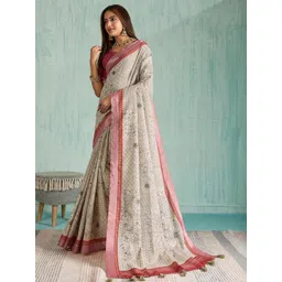 NIWAA Women Silk Blend Sarees image 3