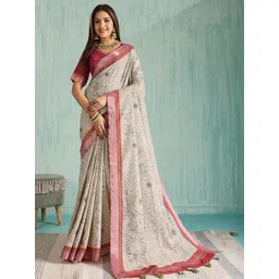 NIWAA Women Silk Blend Sarees image 5