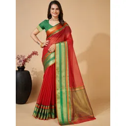 NIWAA Woven Design Zari Handloom Saree-picture-34