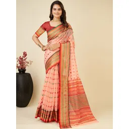 NIWAA Woven Design Zari Silk Blend Handloom Saree-picture-21
