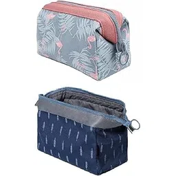 Niwlix Pack of 2, 12 Cms Travel Toiletry Makeup Cosmetic Organizer Pouch Bag Shaving Household Grooming Travel Storage Organizer Bags Pouches Kit-picture-39