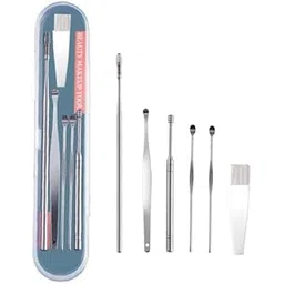 NIYANETAIL 6 Pcs Stainless Steel Ear Cleaner Tool Kit – Professional Ear Wax Removal Curette Set with Storage Box – Safe & Reusable Ear Cleaning Tools for Adults & Kids – Ear Pick & Health Care Set-picture-21