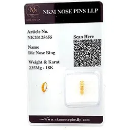 nkm Nosepins LLP 18k Gold Die Nosering for Women | Perfect for Wedding & Gifts-picture-20