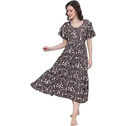 nkness Kaif Relax WEAR Women's Cotton Maternity Feeding Nightdress with Side Zip | Lounge & Sleepwear for Pregnant Moms-picture-55