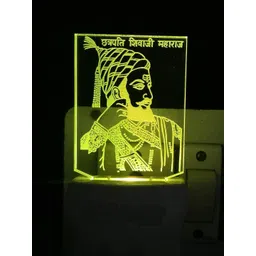 NMII Green & Red Shiva ji Acrylic Table Lamps-picture-35