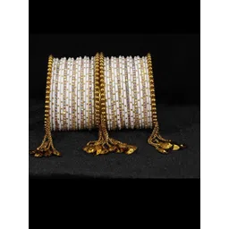 NMII Set Of 38 Artificial Stones Studded Bangles-picture-14