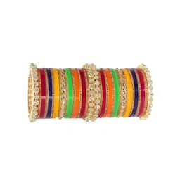 NMII Set Of 46 Stone-Studded Bangles-picture-22