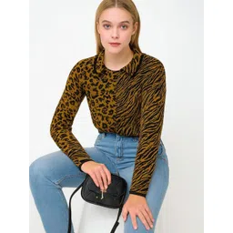 NoBarr Women Brown Acrylic Solid Sweaters-picture-38