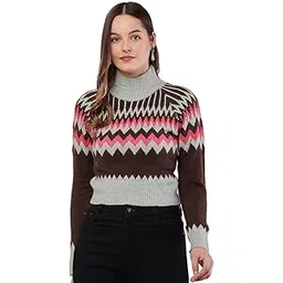 nobarr Women's Acrylic Full Sleeve with High-Neck Multicolour Sweater-picture-32