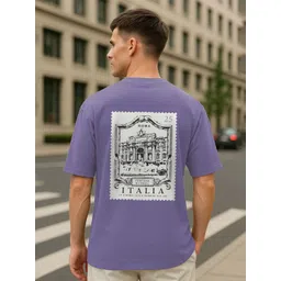 NOBERO Men Graphic Printed Round Neck Cotton Oversized T-shirt-picture-41