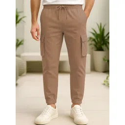 NOBERO Men Mid-Rise Cargo Joggers-picture-25