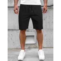 NOBERO Men Mid Rise Drawstring Cotton Sports Shorts-picture-12