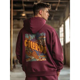 NOBERO Men Oversized Printed Hooded Sweatshirt-picture-17