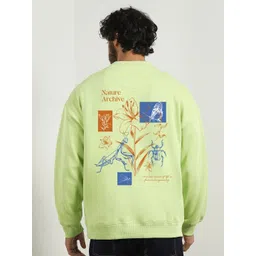 NOBERO Men Oversized Printed Sweatshirt-picture-10