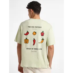 NOBERO Men Printed Drop-Shoulder Sleeves T-shirt-picture-24