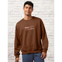 NOBERO Men Printed Round Neck Oversized Sweatshirt-picture-36