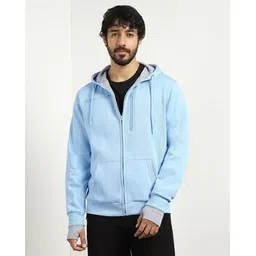 nobero Men Regular Fit Hooded Sweatshirt with Zip-Closure-picture-40