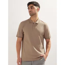 NOBERO Men Solid Cotton Polo Collar T-shirt-picture-31