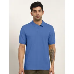NOBERO Men Solid Polo Collar Cotton T-shirt-picture-18