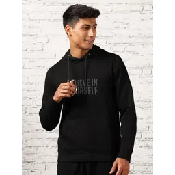 NOBERO Typography Printed Hooded Fleece Pullover-picture-15