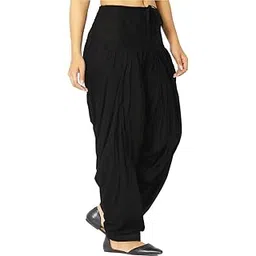 nobhob Woman's Plain Cotton SEMI Patiala Salwar Free Size || Plain Patiala || SEMI Patiala Pants || Solid Cotton Patiala || Free Size-picture-14