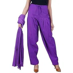 nobhob Women's Cotton Plain Patiala Salwar with dupata || Cotton Patiala Salwar (Pants) for Women's Premium Cotton Readymade Salwar with dupatta-picture-40