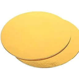 noble foods MDF Round golden Cake Base/Board Server 8 inch, Pack of 5 pcs Paper Cake Server-picture-13