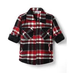 Noddy Full Sleeves Checked Shirt - Red-picture-14