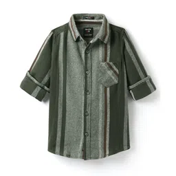 Noddy Full Sleeves Striped Shirt - Green-picture-19