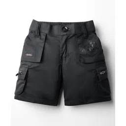 Noddy Typography Printed Shorts - Black-picture-13