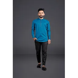 nofilter Men Solid Pure Cotton Straight Kurta image 3