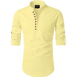 nofilter Men Solid Pure Cotton Straight Kurta-picture-11