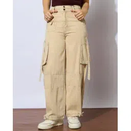 noh.voh - sassafras kids Girls Relaxed Fit Cargo Jeans with Fly-Button Closure-picture-32