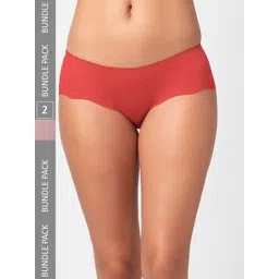 NOIRA Pack Of 2 Assorted Cotton Hipster Briefs-picture-35