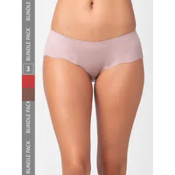 NOIRA Pack Of 3 Cotton Hipster Briefs-picture-35