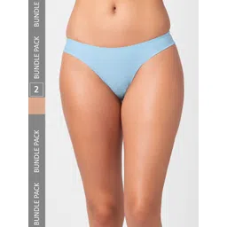 NOIRA Women Pack Of 2 Assorted Seamless Thong Briefs-picture-20