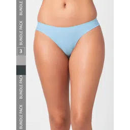 NOIRA Women Pack Of 3 Low-Rise Thong Briefs 1340_BlBG_NO-picture-13