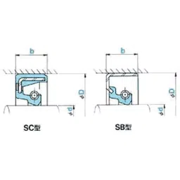 NOK φ35x50 mm SC Type Silicone Rubber Oil Seal, SC 35 50 8 S-picture-43
