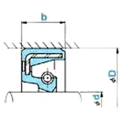 NOK φ35x55 mm SC Type Fluoro Rubber Oil Seal, SC35558F-picture-21