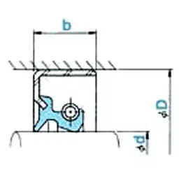 NOK φ38x58 mm TB Type Fluoro Rubber Oil Seal, TB385811F-picture-29