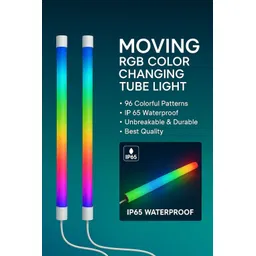 noorish nest RGB LED Tube Light IP65 Waterproof | 96 Multicolor Patterns | Durable Mood Light 5 W 101.62 cm Tube Light-picture-43