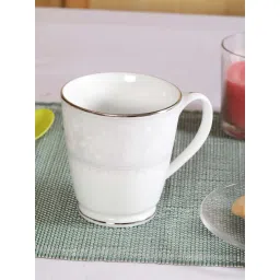 NORITAKE Hearth Off-White & Light Grey Porcelain WINTER SONATA Milk Mug (0.37 L) - Set of 1-picture-31