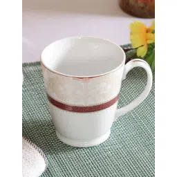NORITAKE Hearth Off-White & Red Porcelain Queen's FOUNTAIN Milk Mug (0.37 L) - Set of 1-picture-36