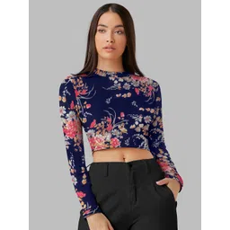 NORZY PARIS Floral Printed Fitted Crop Top-picture-28