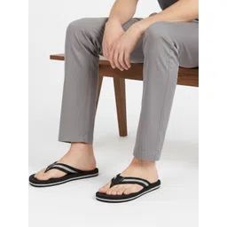 nostrain Mens Angular Slippers in Black/Grey-picture-39