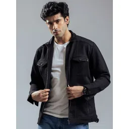 nostrum Men Washed Cotton Crop Tailored Jacket with Embroidered-picture-12